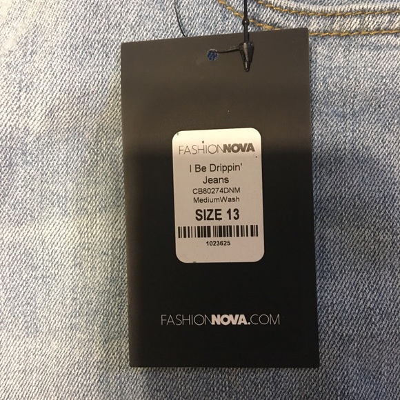 New Fashion nova I be drippin jeans 13 - Picture 3 of 4